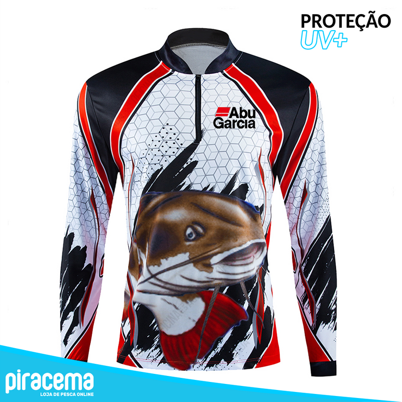 Camiseta AbuFish Piracema - Proteção UV - Camiseta Manga Longa para Pesca