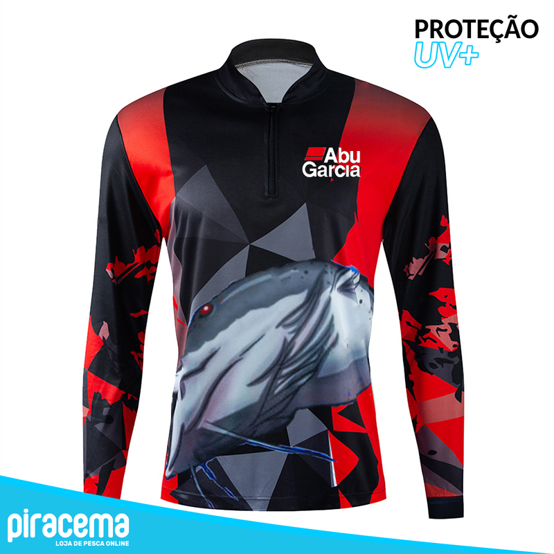 Camiseta AbuFish Piracema - Proteção UV - Camiseta Manga Longa para Pesca