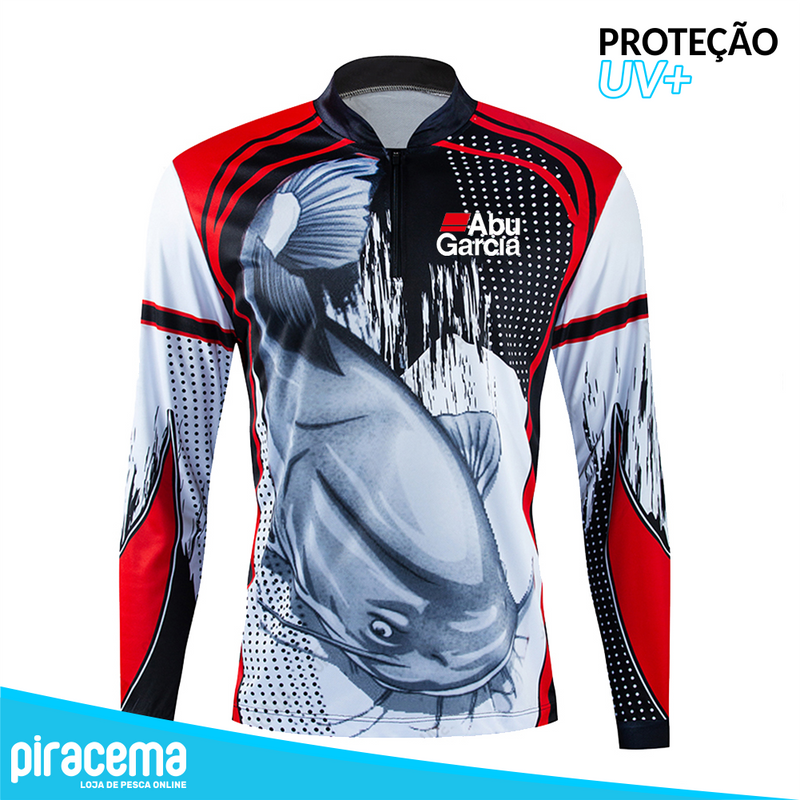 Camiseta AbuFish Piracema - Proteção UV - Camiseta Manga Longa para Pesca