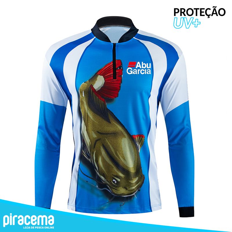 Camiseta AbuFish Piracema - Proteção UV - Camiseta Manga Longa para Pesca