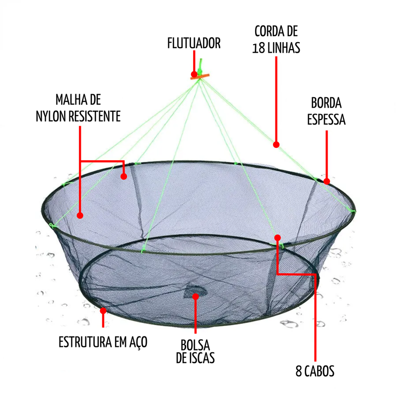 Rede de Pesca DoubleRing Piracema