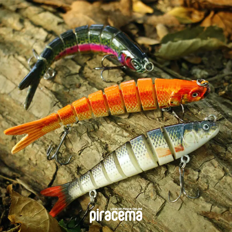 8 Segment Hard Lures for Fishing