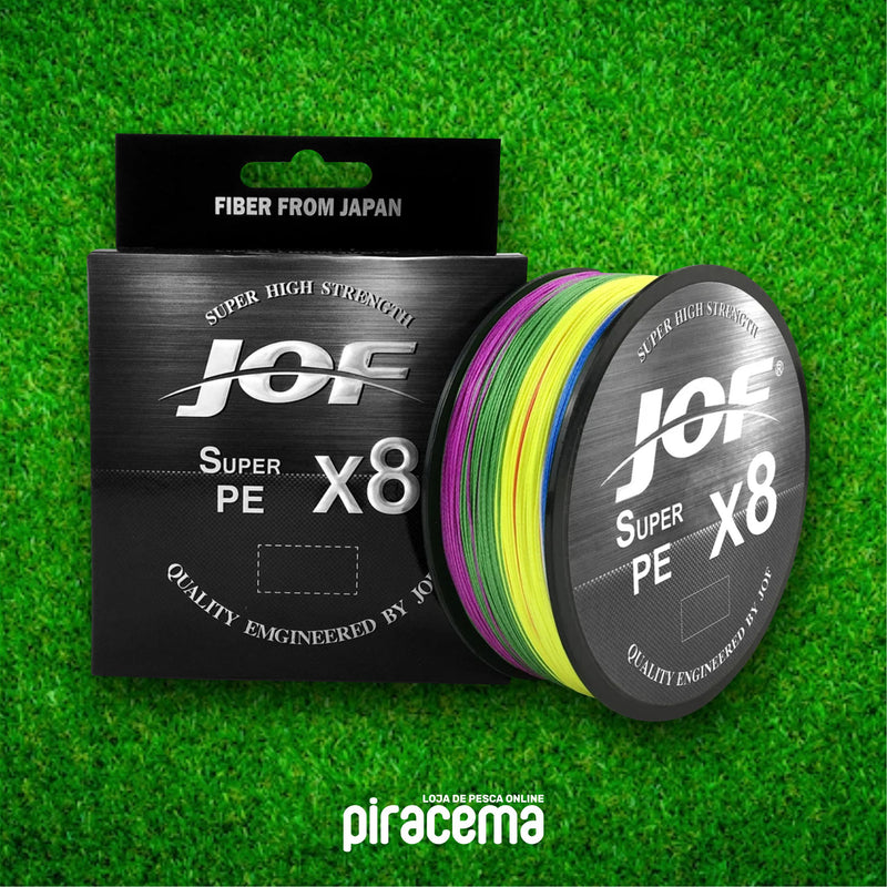 Linha Multifilamento Japonesa Piracema JOF - 8 fios - Capacidade até 45KG