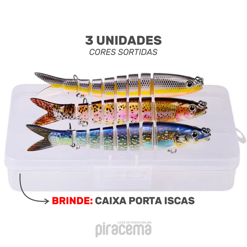 Isca Artificial Nadadora Piracema - Isca de Pesca Realista