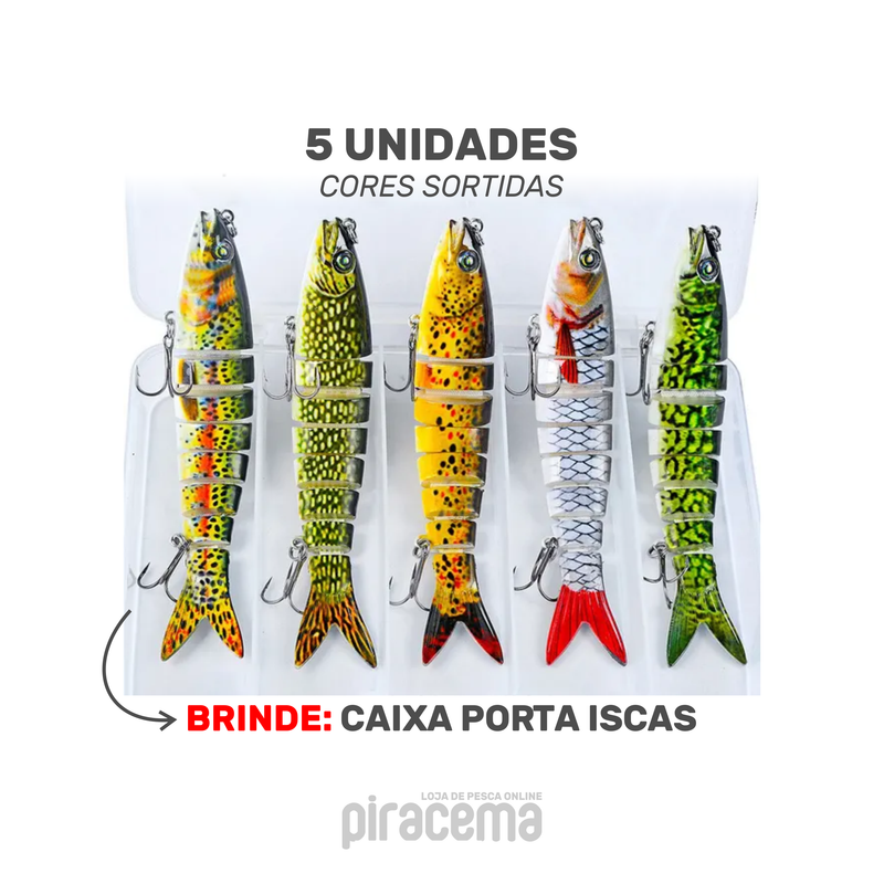 Isca Artificial Nadadora Piracema - Isca de Pesca Realista