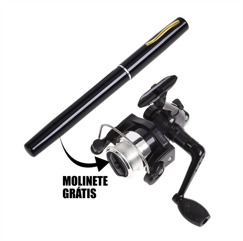 Mini Vara de Pesca Piracema + Molinete Portátil [COMPRE 1 LEVE 2]