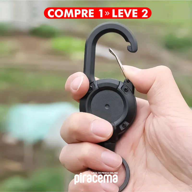 COMPRE 1 LEVE 2: Chaveiro Tático Retrátil KeyFish Piracema