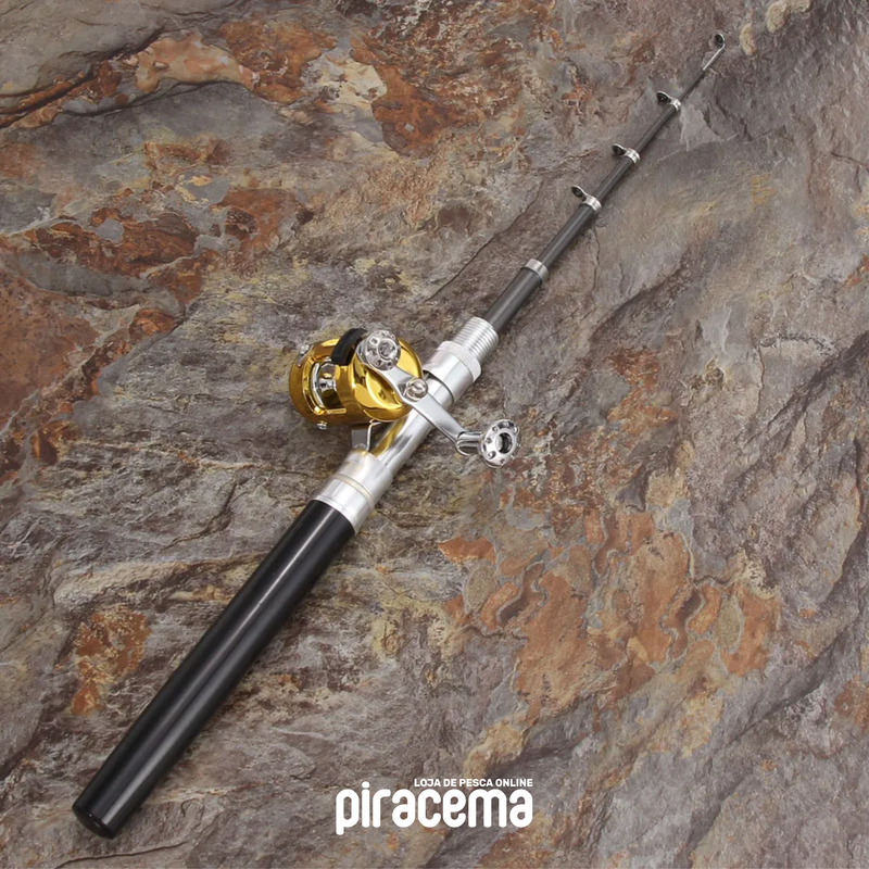 Mini Vara de Pesca Piracema + Carretilha Portátil [COMPRE 1 LEVE 2]