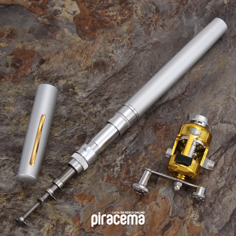 Mini Vara de Pesca Piracema + Carretilha Portátil [COMPRE 1 LEVE 2]