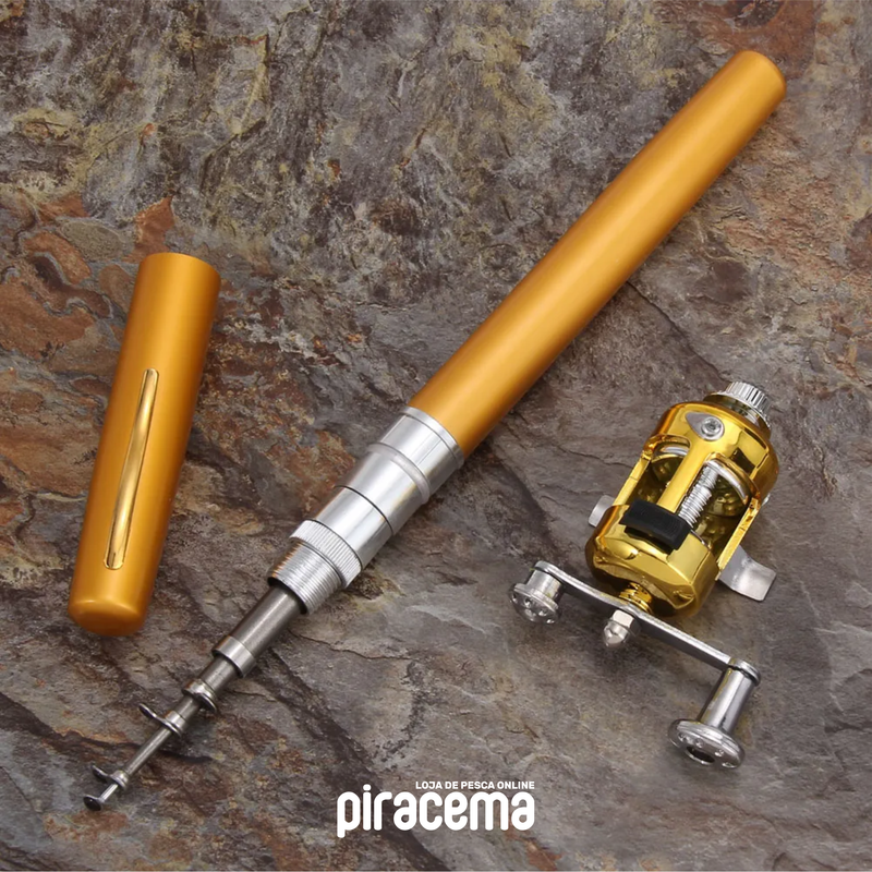 Mini Vara de Pesca Piracema + Carretilha Portátil [COMPRE 1 LEVE 2]