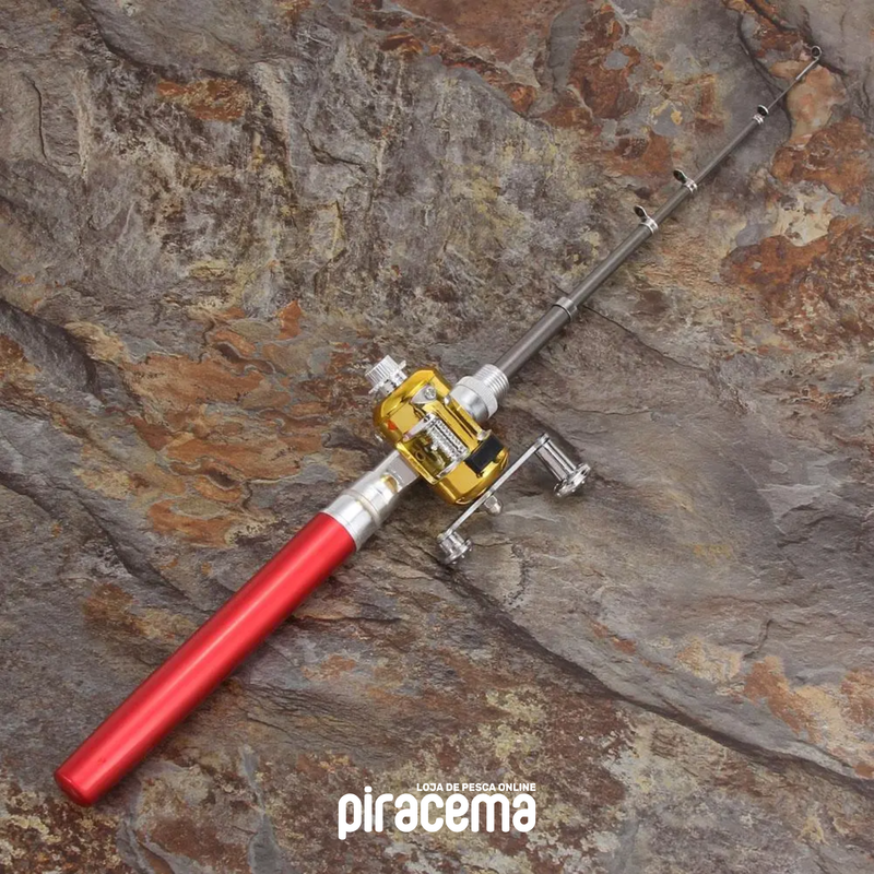 Mini Vara de Pesca Piracema + Carretilha Portátil [COMPRE 1 LEVE 2]